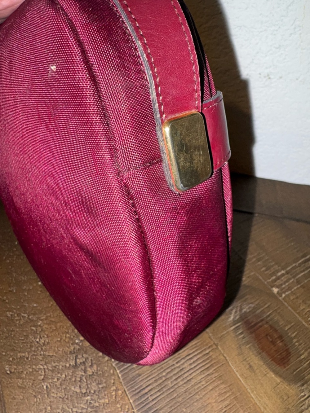 ❤️Dior - Vintage Burgundy Monogram Canvas Crossbody CD Logo Trotter Style - Picture 4 of 12